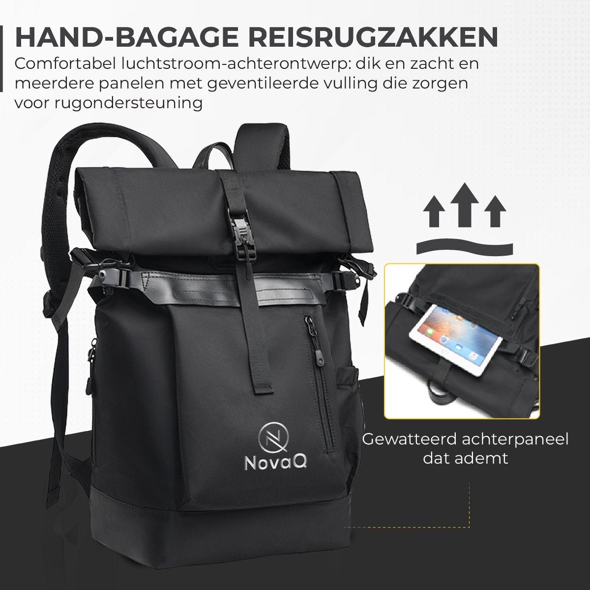Rolltop Rugzak 40L (Anti-Theft)