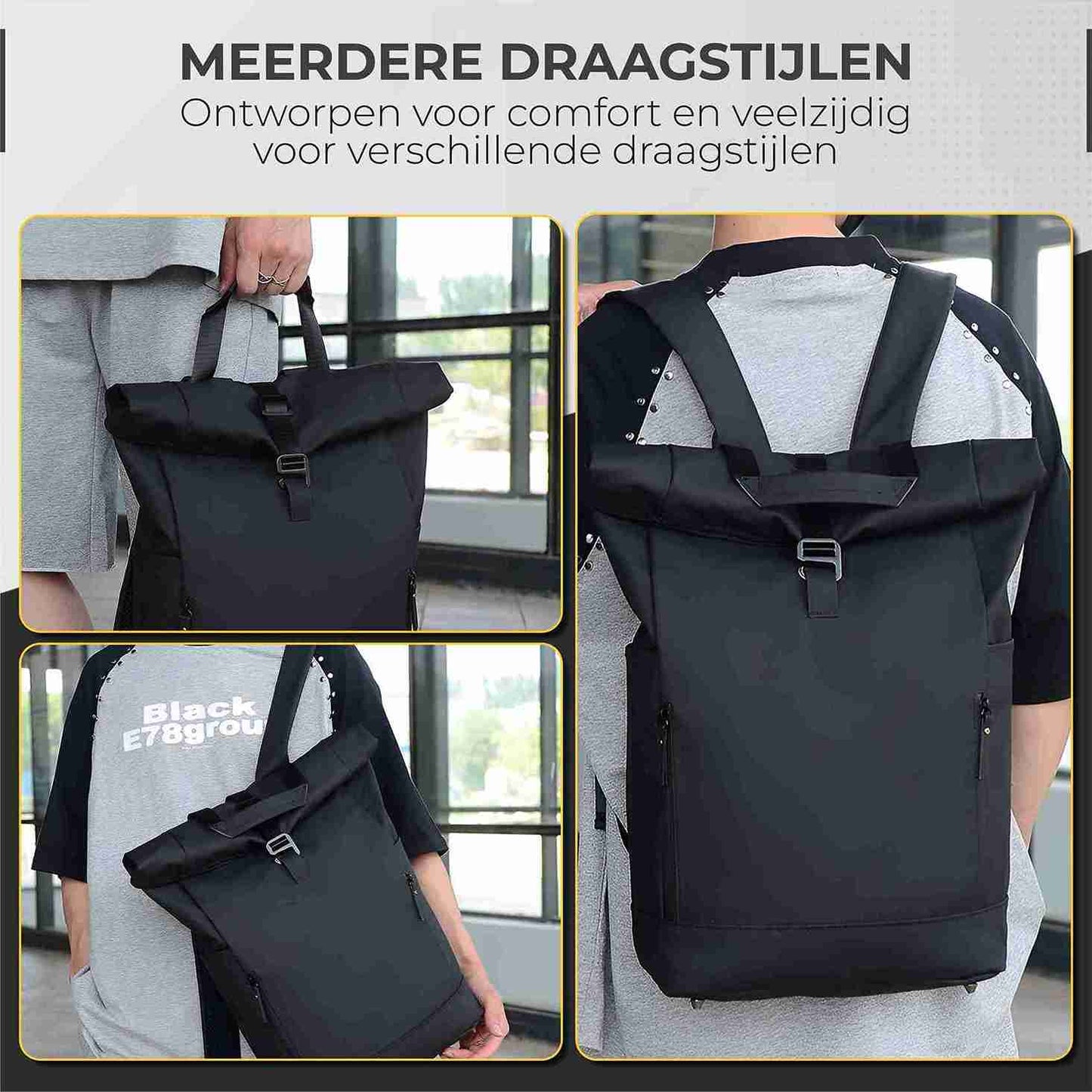NovaQ Rolltop Rugzak 25 tot 40L