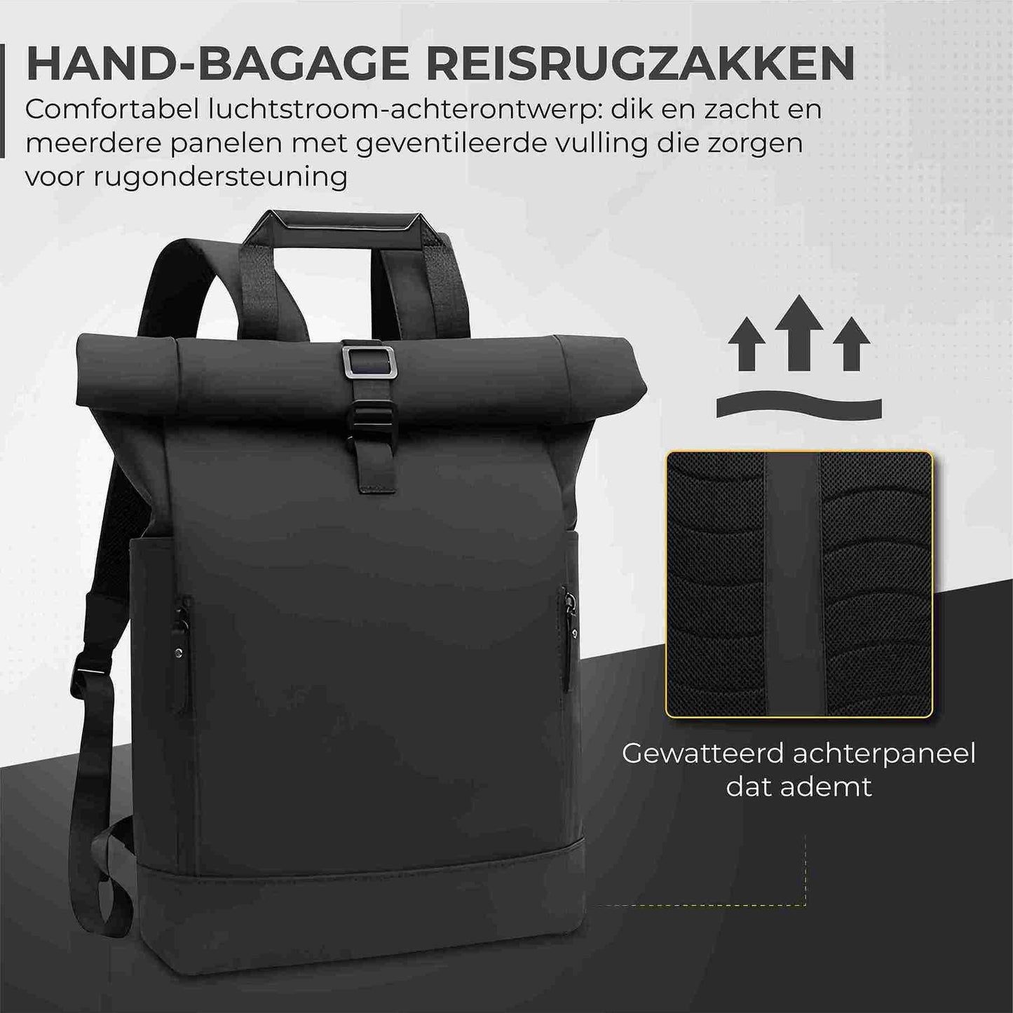 NovaQ Rolltop Rugzak 25 tot 40L