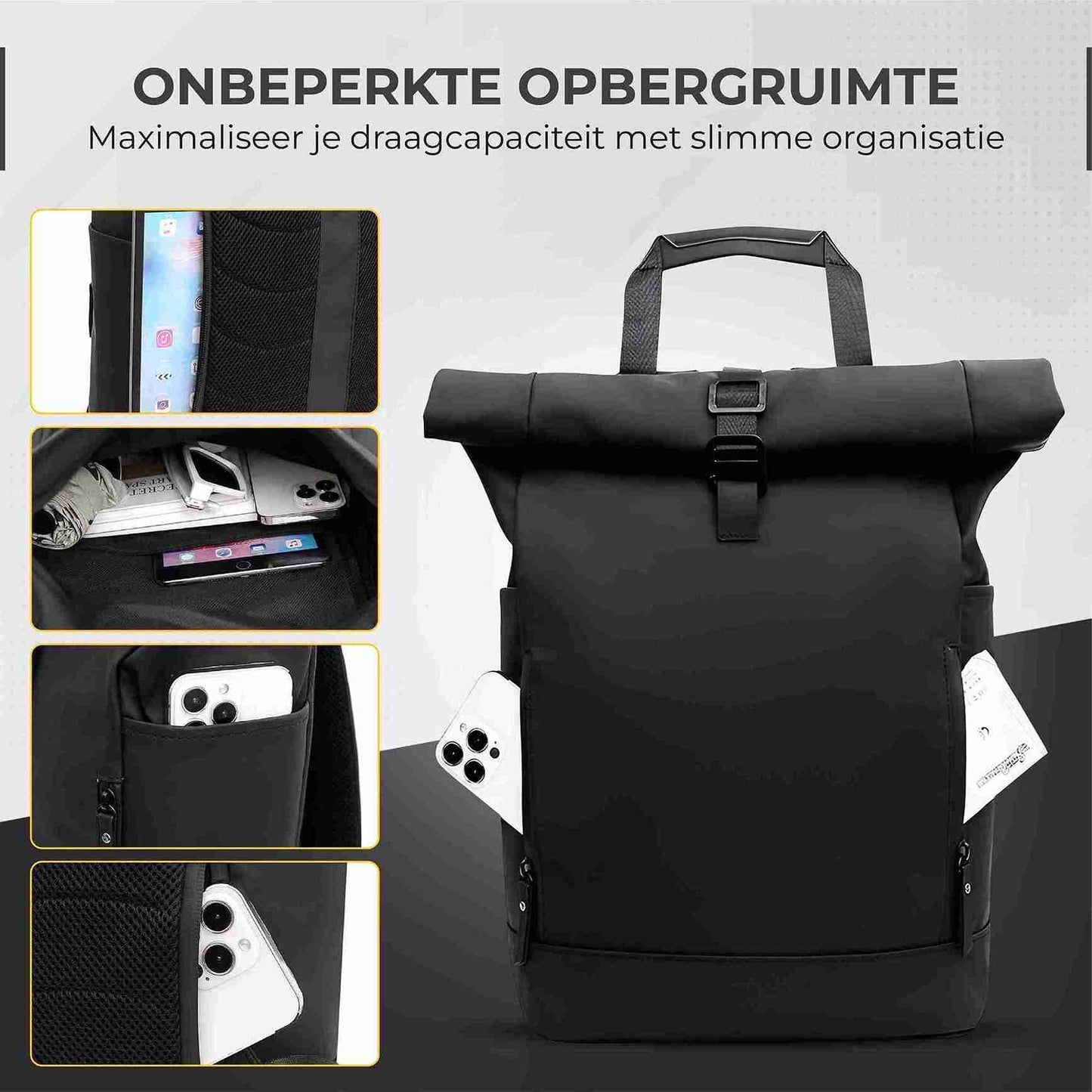 NovaQ Rolltop Rugzak 25 tot 40L