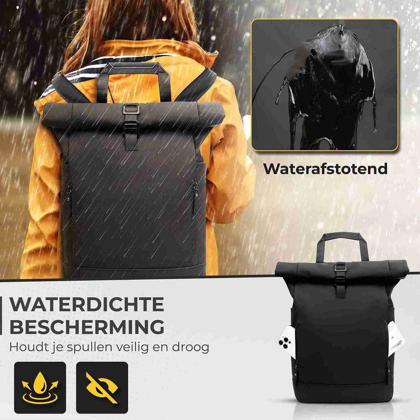 NovaQ Rolltop Rugzak 25 tot 40L