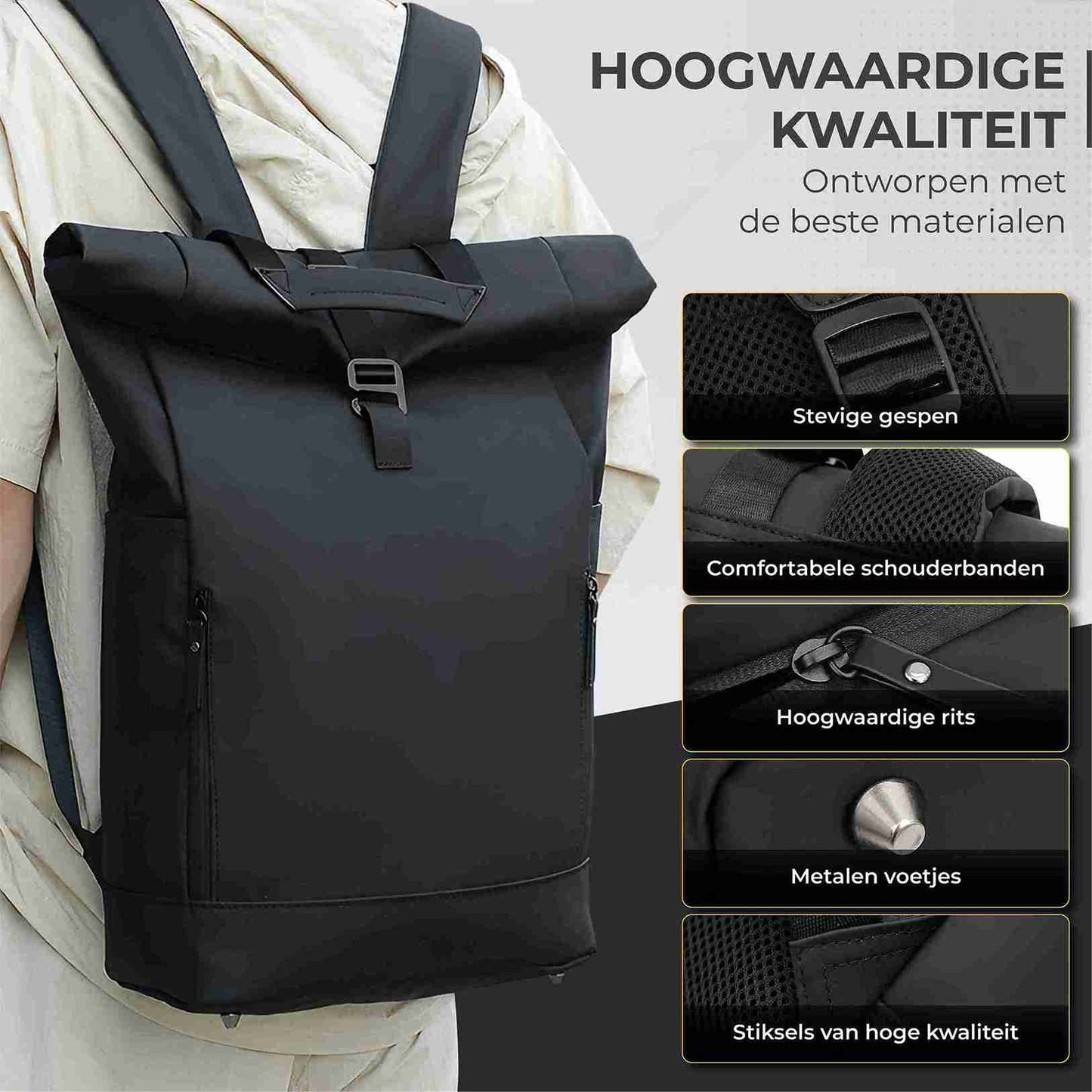 NovaQ Rolltop Rugzak 25 tot 40L