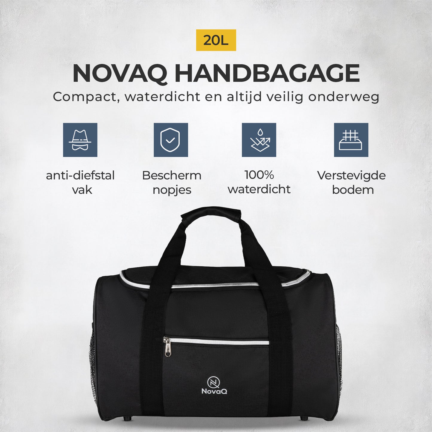NovaQ Handbagage Duffel Tas 20L (Ryanair)