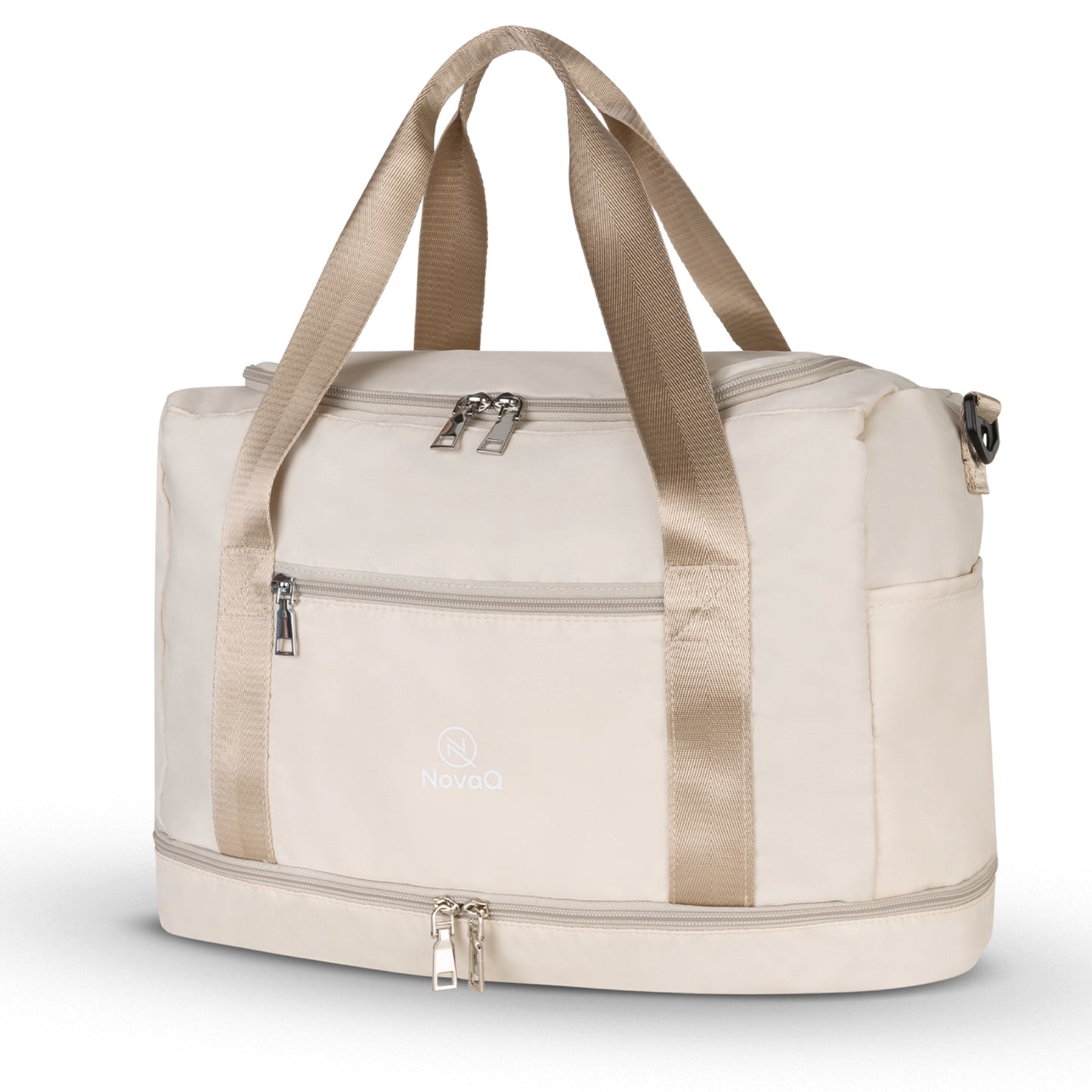 beige weekendtas