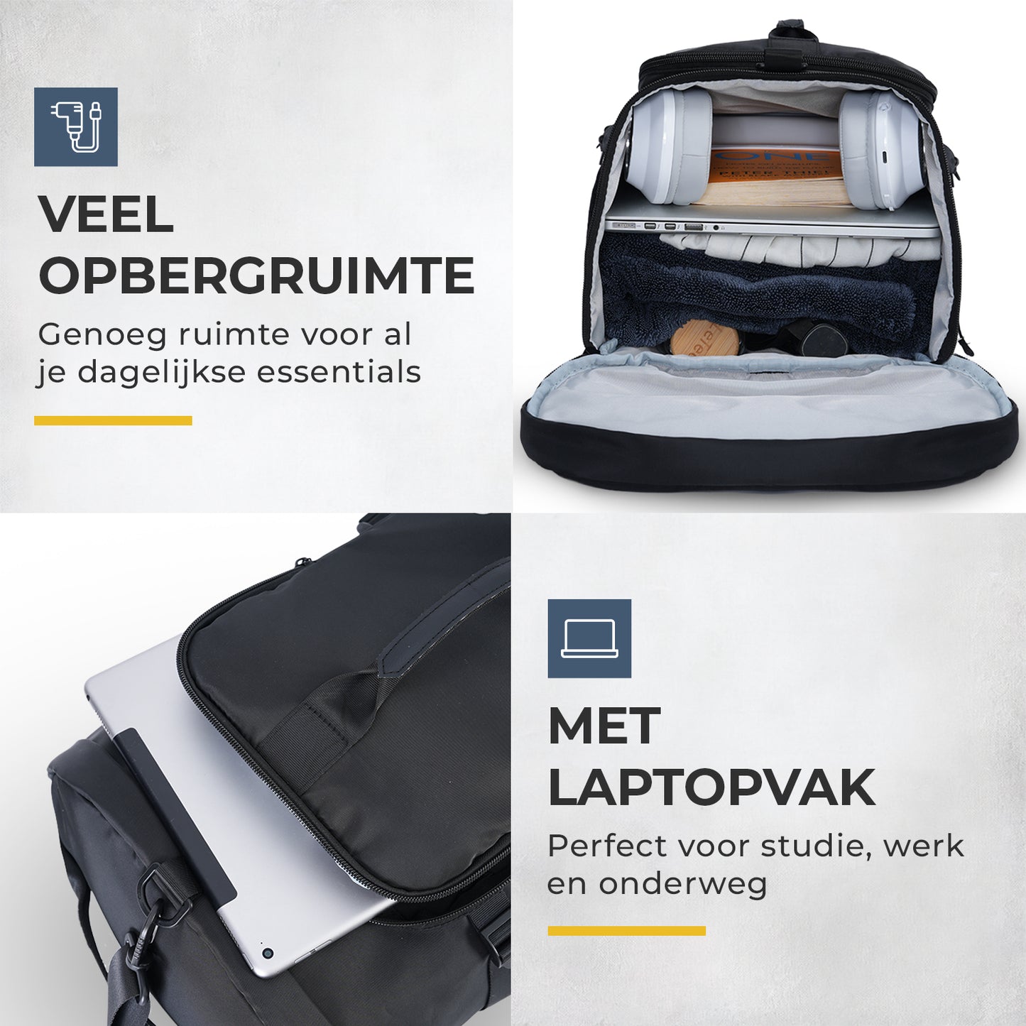 NovaQ Handbagage Duffel Rugzak 20L