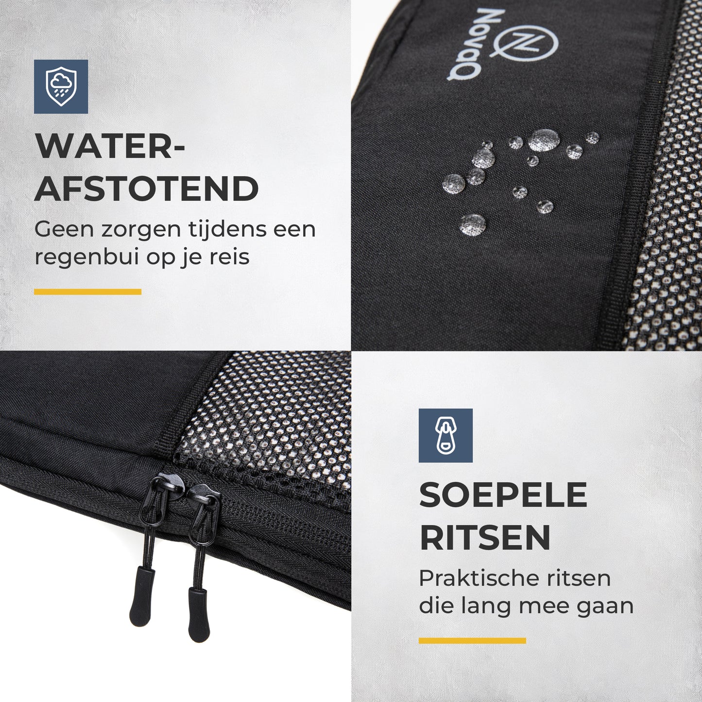 NovaQ Packing Cubes 7-delig – Compressie Organizer Set