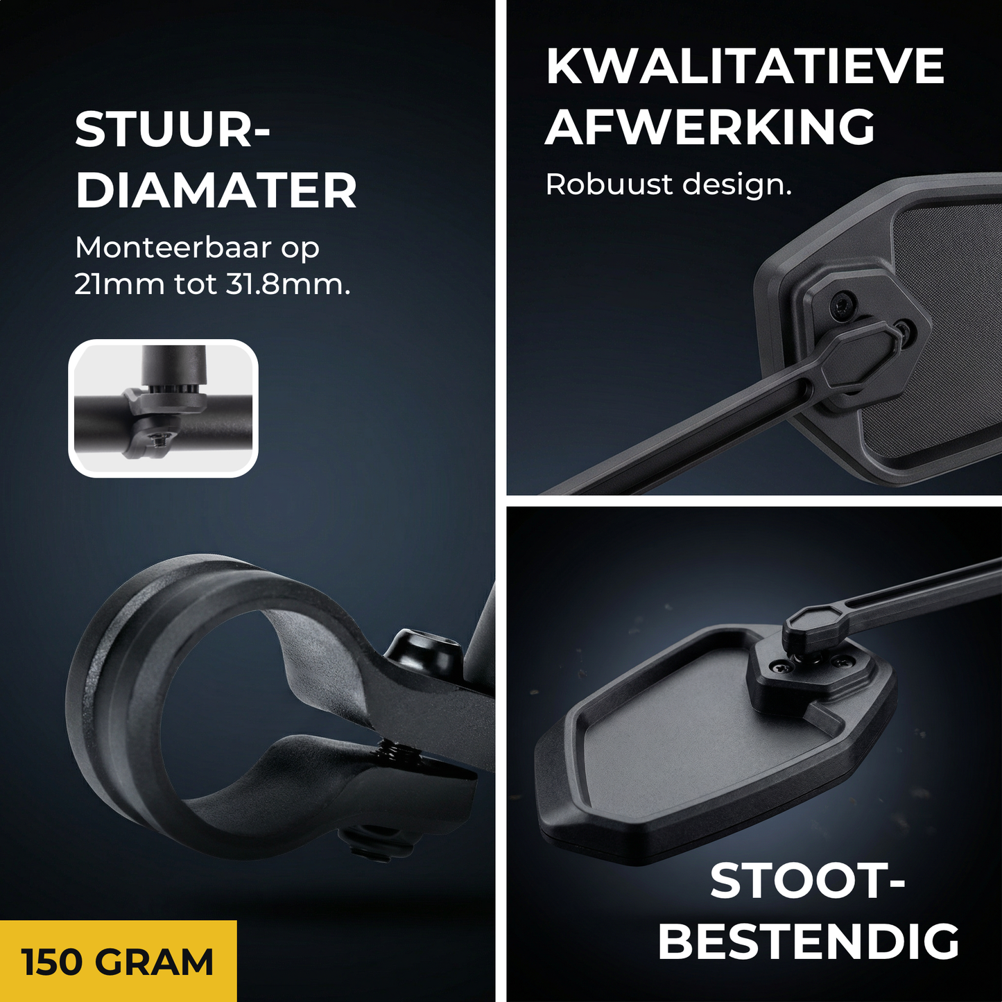 NovaQ Fietsspiegel E-bike – Links
