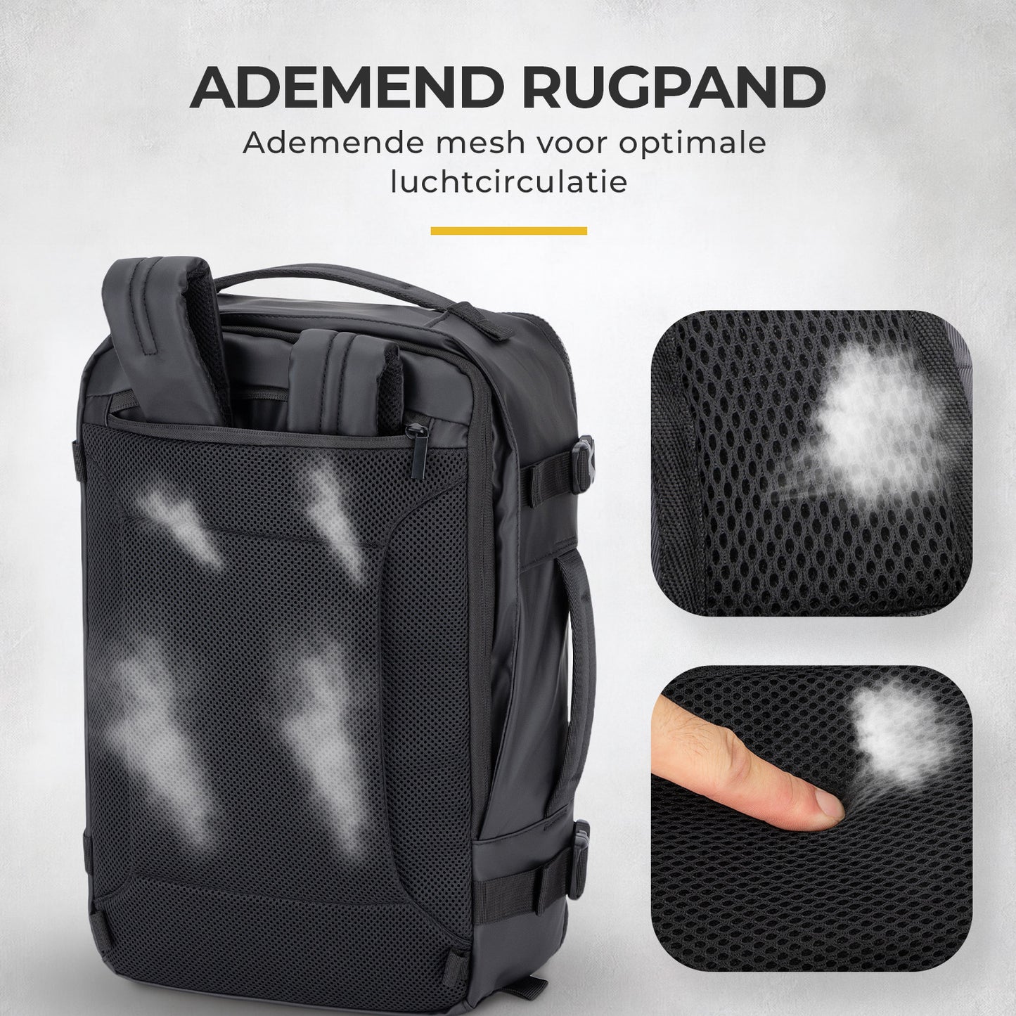 NovaQ Handbagage Rugzak Met Laptopvak