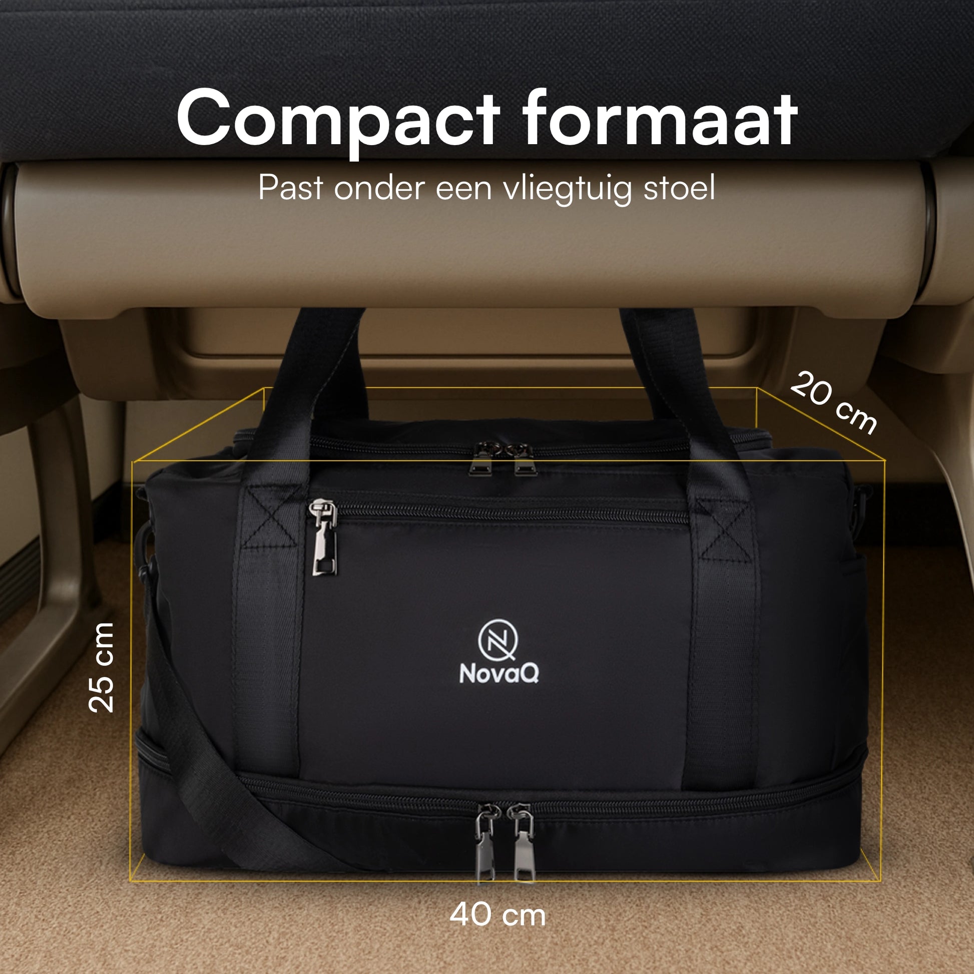 handbagage tas zwart