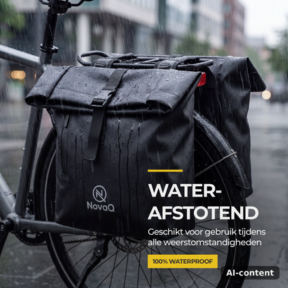 NovaQ Dubbele Fietstassen 48L – Waterdicht, voor E-bike & Gewone Fiets