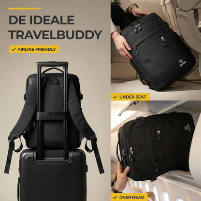 NovaQ Handbagage Rugzak Met Extra Vakken 20L