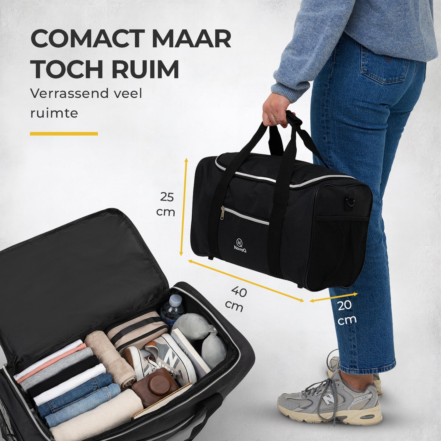 NovaQ Handbagage Duffel Tas 20L (Ryanair)