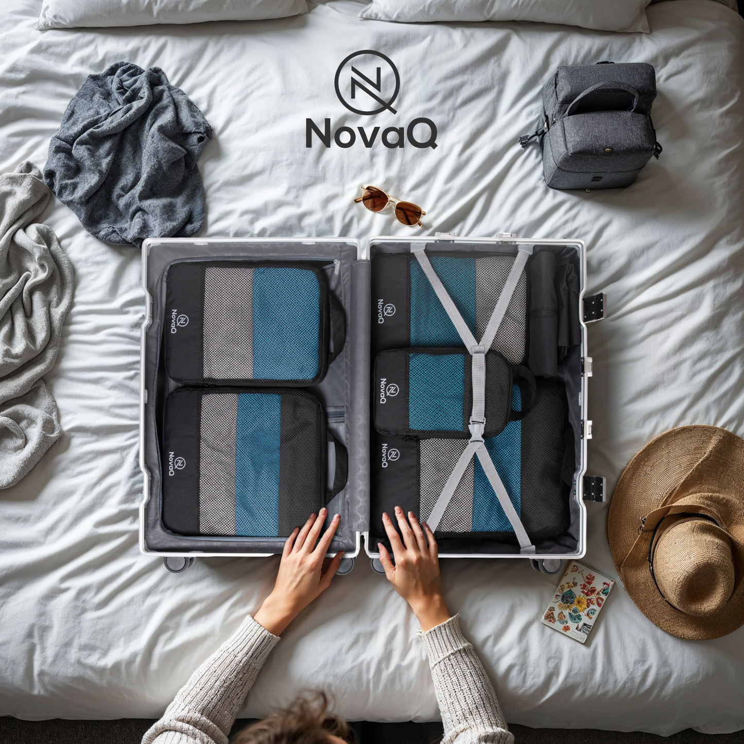 NovaQ Packing Cubes 7-delig – Compressie Organizer Set