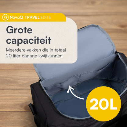 20L duffeltas zwart