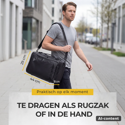 NovaQ Handbagage Rugzak Met Laptopvak