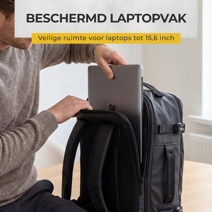 NovaQ Handbagage Rugzak Met Laptopvak