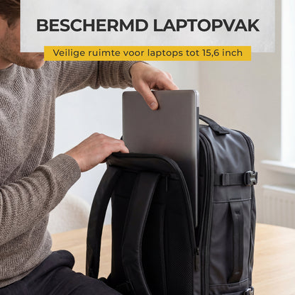 NovaQ Handbagage Rugzak Met Laptopvak
