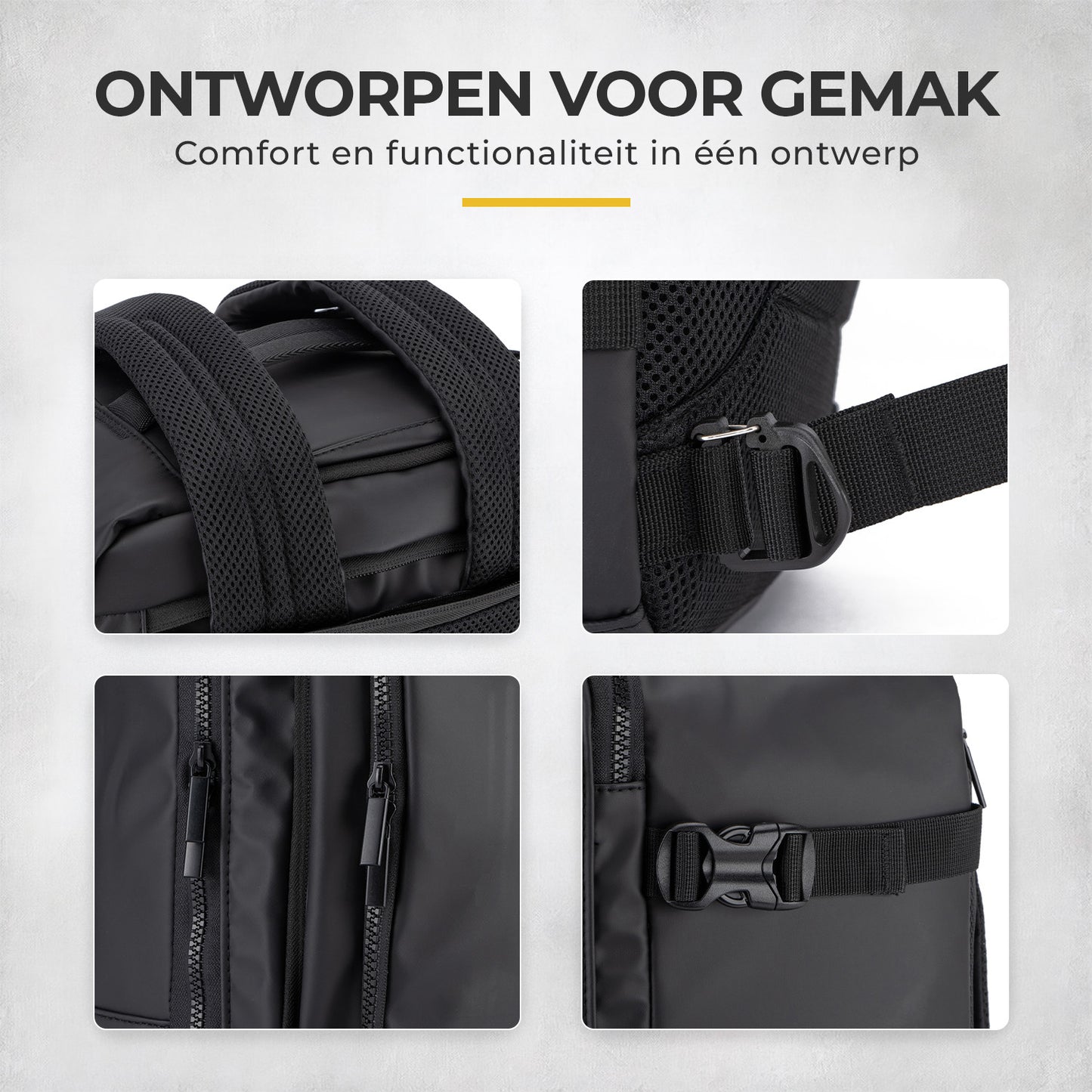 NovaQ Handbagage Rugzak Met Laptopvak